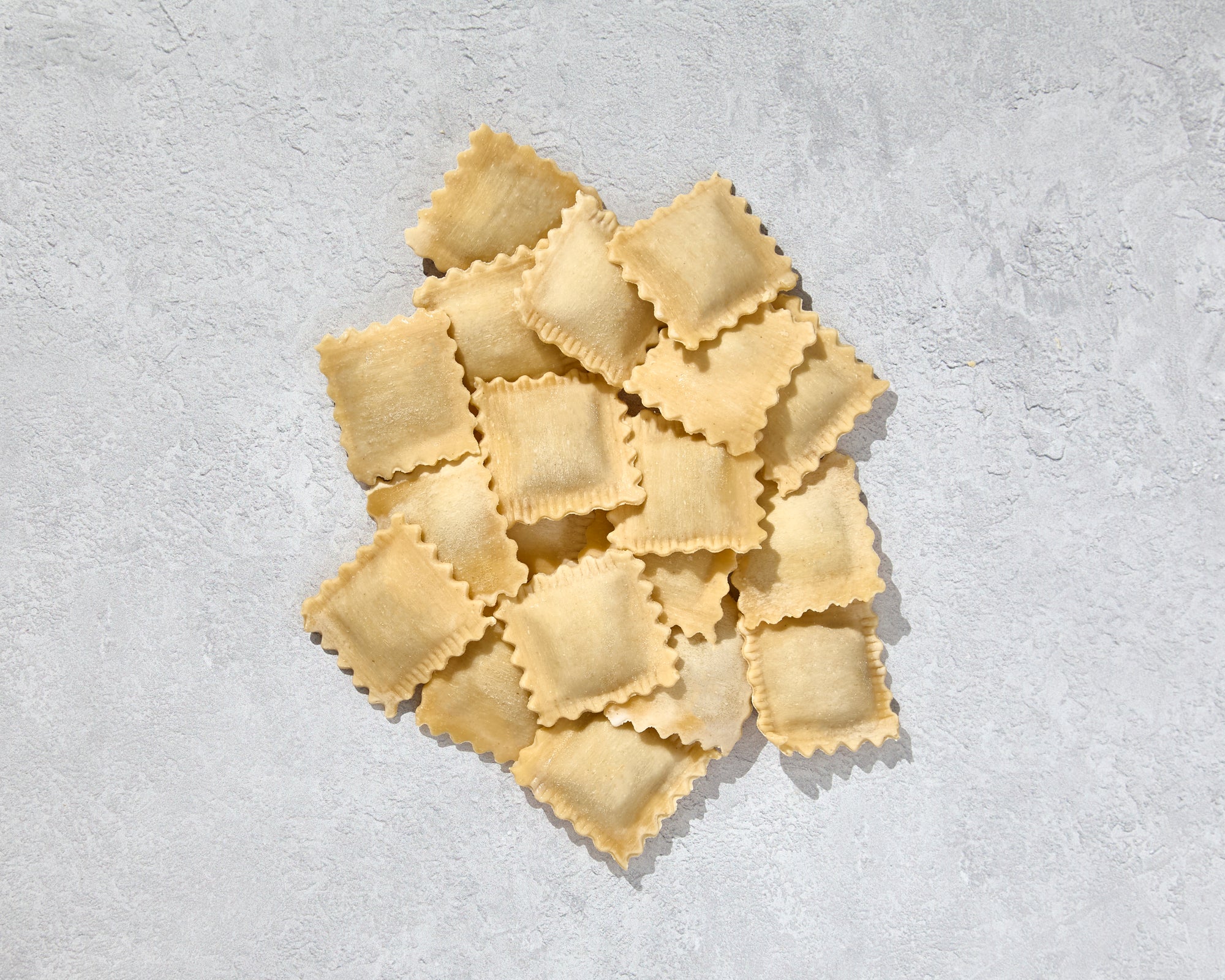 Close-up of fresh ravioli beef